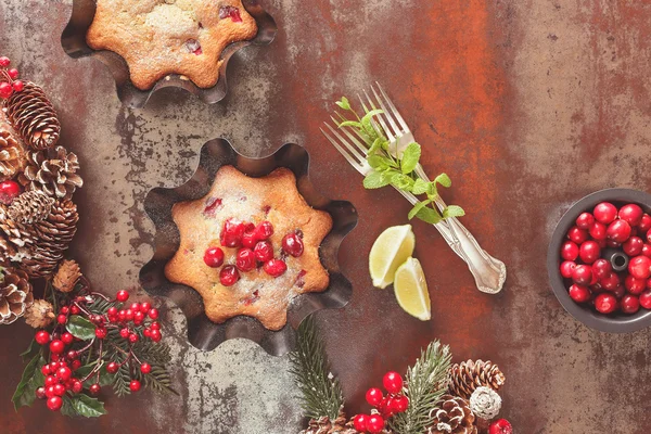 Traditional fruitcake for Christmas — Stock Photo, Image