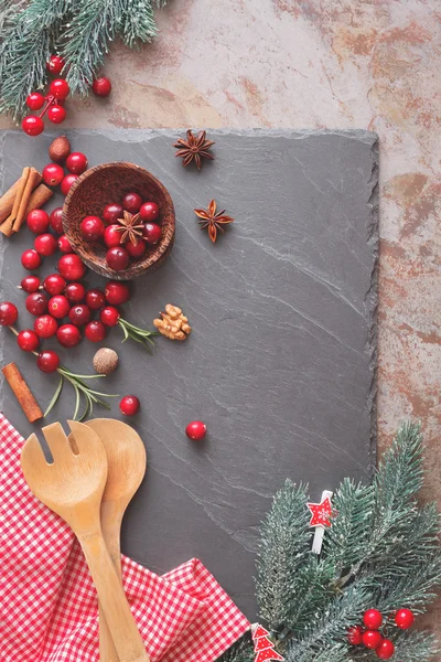 Backen mit Preiselbeeren — Stockfoto