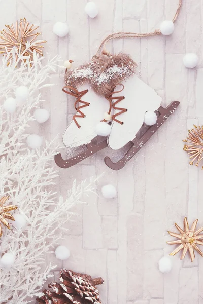 Zimní vánoční pozadí — Stock fotografie