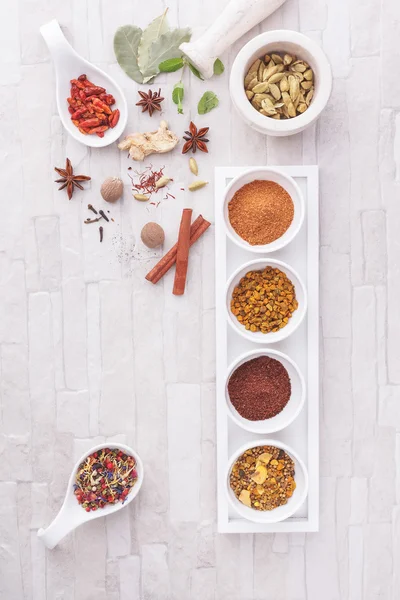 Colorful Indian spices — Stock Photo, Image