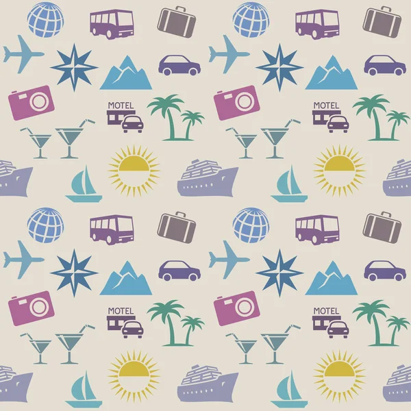 Sorunsuz duvar kağıdı deseni ile seyahat kutsal kişilerin resmi