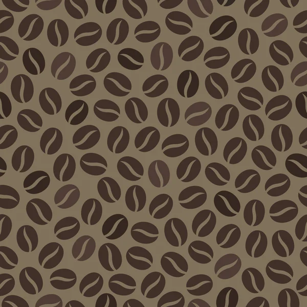 Seamless wallpaper pattern with coffee beans — Stock Vector