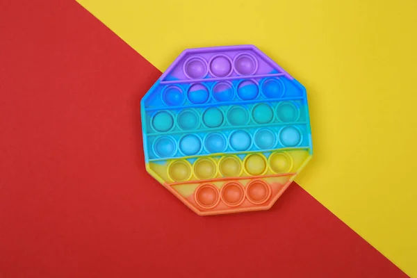 Silicone Brinquedo Antistress Popit Nova Tendência Colorido Antistress Brinquedo Sensorial — Fotografia de Stock