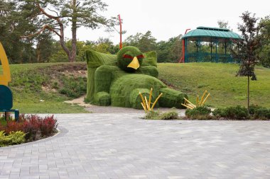 Irpin, Ukrayna - Ağustos 2019: Yabancılar Parkı, park, bilmiyorum