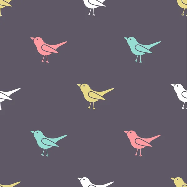 Patrón de aves — Vector de stock