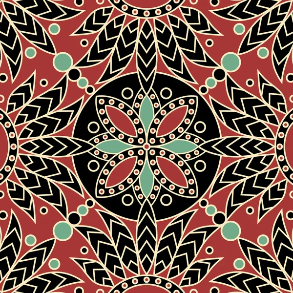 Mandala tegel patroon — Stockvector