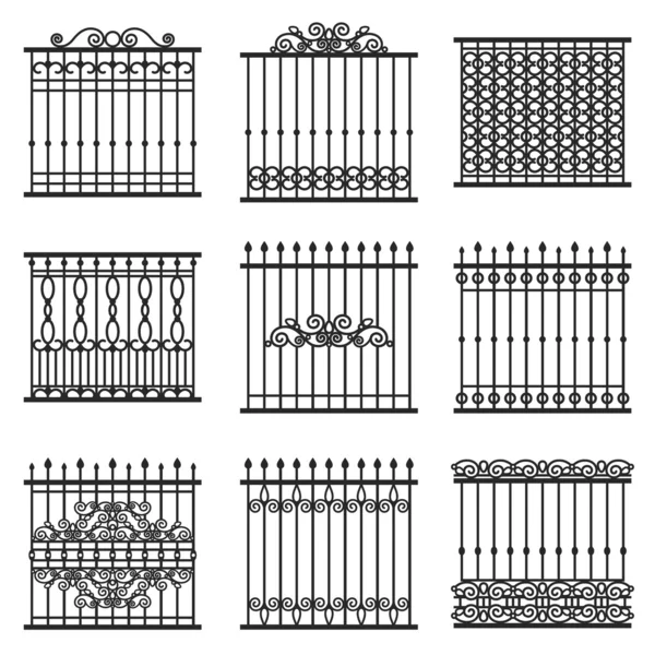 Fences set — Stock Vector