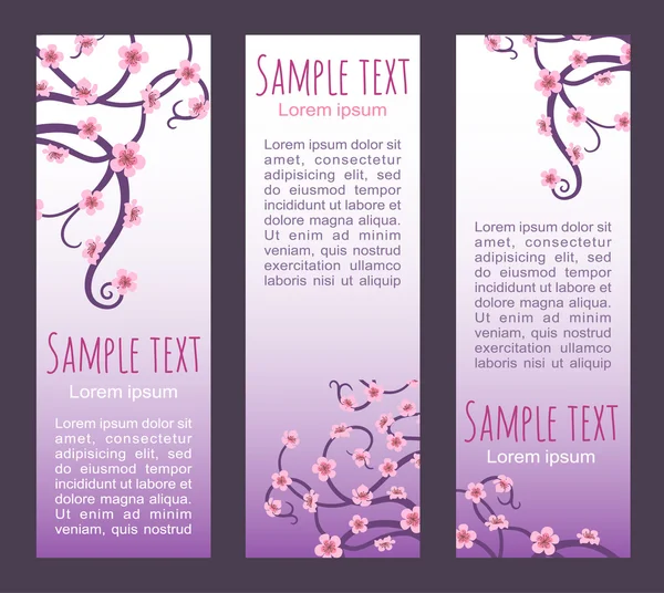 Spring banners — Stock Vector