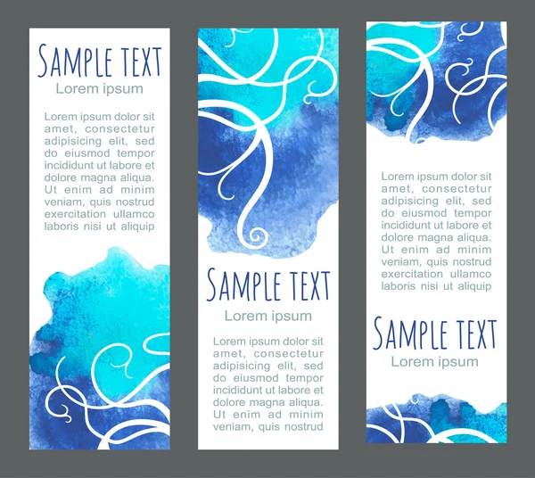 Sea banners — Stock Vector