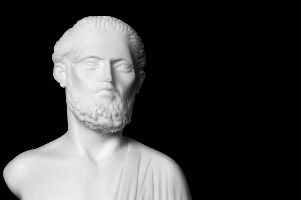 Weiße Marmorbüste des griechischen Arztes Hippokrates — Stockfoto
