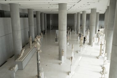 Atina, Yunanistan - 25 Şubat 2016: Yeni A'nın Iç görünümü