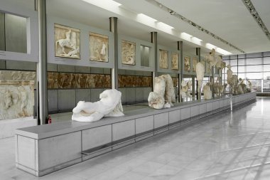 Atina, Yunanistan - 25 Şubat 2016: Yeni A'nın Iç görünümü