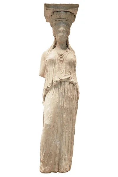 Statua greca antica della Cariatide — Foto Stock