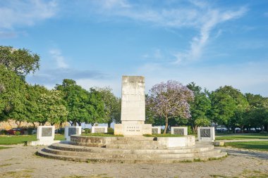 Corfu Yunanistan ile birleşmesi için anıt