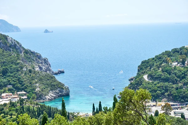 Palaiokastritsa a Corfù, Grecia — Foto Stock