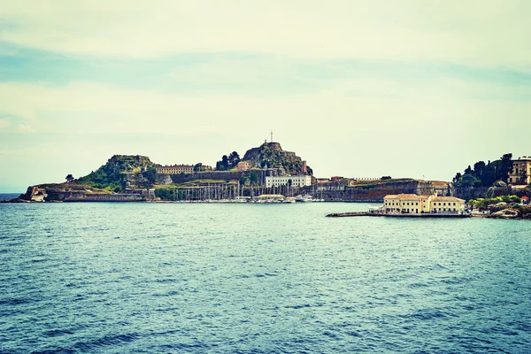 Antigua fortaleza de la isla de Corfú — Foto de Stock