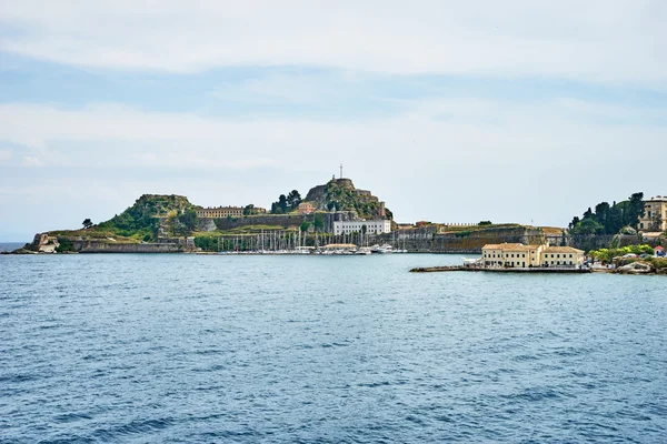Antigua fortaleza de la isla de Corfú — Foto de Stock