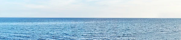 Panoramic shot  of beach with blue sky. — Stock Photo, Image