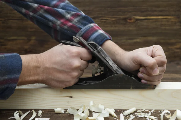 Eller bir marangoz — Stok fotoğraf