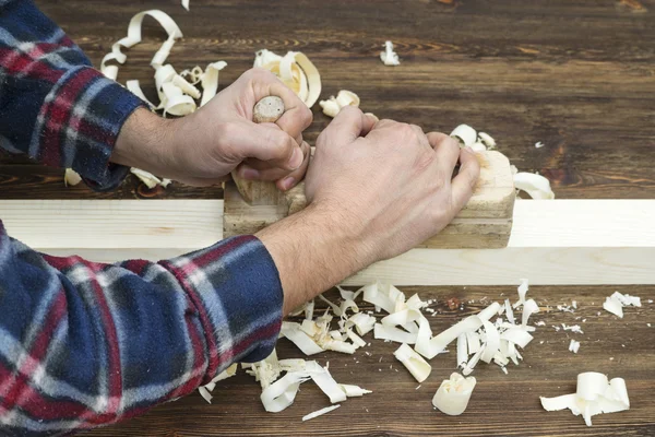 Eller bir marangoz — Stok fotoğraf