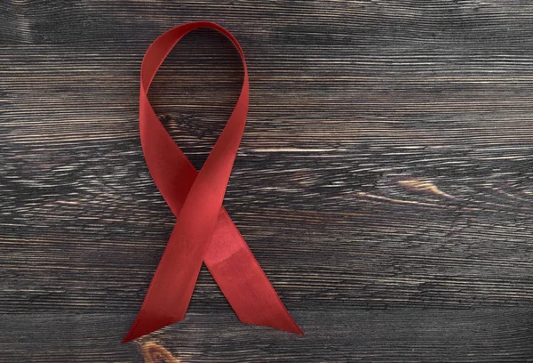 Rött band hiv, aids — Stockfoto