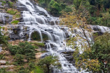 Mae Ya Şelalesi Doi Inthanon Milli Parkı, Chom Tanga Bölgesi, Chiang Mai Eyaleti, Tayland