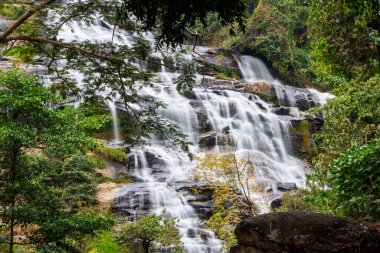 Mae Ya Şelalesi Doi Inthanon Milli Parkı, Chom Tanga Bölgesi, Chiang Mai Eyaleti, Tayland