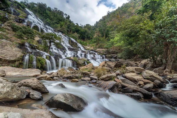 Mae Vodopád Národním Parku Doi Inthanon Chom Thong District Provincie — Stock fotografie