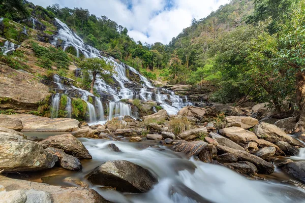 Mae Vodopád Národním Parku Doi Inthanon Chom Thong District Provincie — Stock fotografie