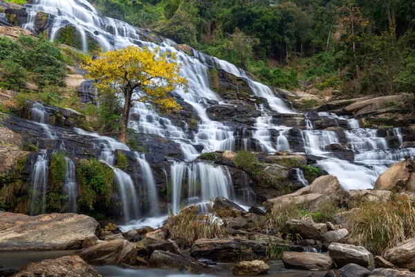 Mae Wasserfall Doi Inthanon Nationalpark Bezirk Chom Thong Provinz Chiang — Stockfoto
