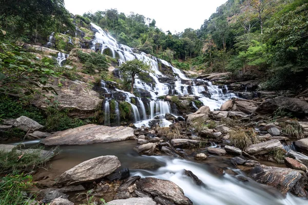Mae Vodopád Národním Parku Doi Inthanon Chom Thong District Provincie — Stock fotografie