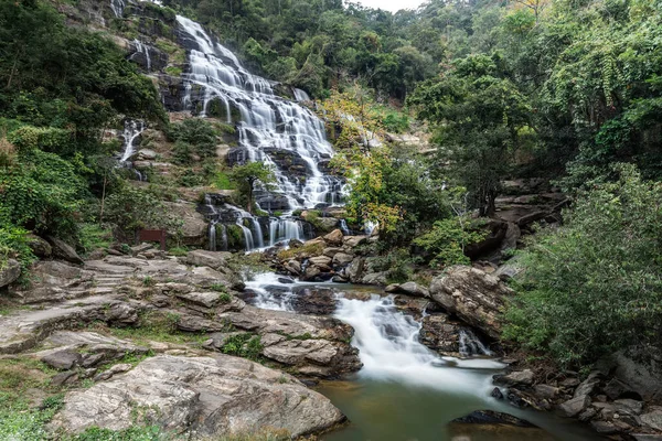 Mae Vodopád Národním Parku Doi Inthanon Chom Thong District Provincie — Stock fotografie