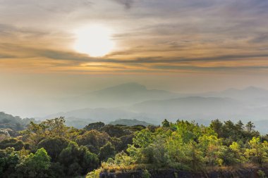 Doi Inthanon bakış açısı, Doi Inthanon Ulusal Parkı, Chiang Mai, Tayland