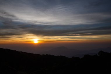Doi Inthanon bakış açısı, Doi Inthanon Ulusal Parkı, Chiang Mai, Tayland