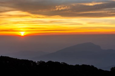 Doi Inthanon bakış açısı, Doi Inthanon Ulusal Parkı, Chiang Mai, Tayland