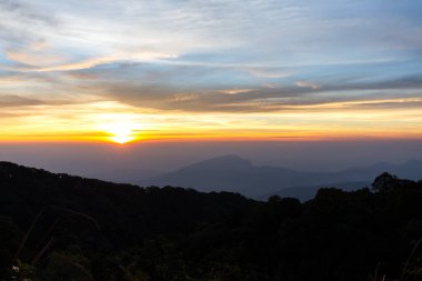 Doi Inthanon bakış açısı, Doi Inthanon Ulusal Parkı, Chiang Mai, Tayland