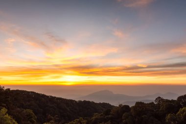 Doi Inthanon bakış açısı, Doi Inthanon Ulusal Parkı, Chiang Mai, Tayland