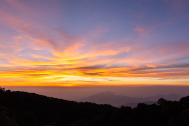 Doi Inthanon bakış açısı, Doi Inthanon Ulusal Parkı, Chiang Mai, Tayland