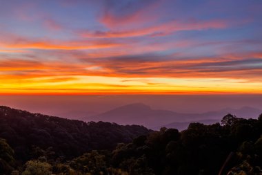 Doi Inthanon bakış açısı, Doi Inthanon Ulusal Parkı, Chiang Mai, Tayland