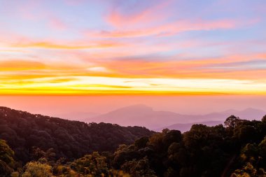 Doi Inthanon bakış açısı, Doi Inthanon Ulusal Parkı, Chiang Mai, Tayland