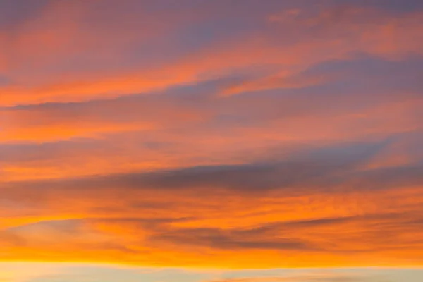 Cielo Naranja Claro Atardecer Color Degradado Textura Del Cielo Fondo — Foto de Stock