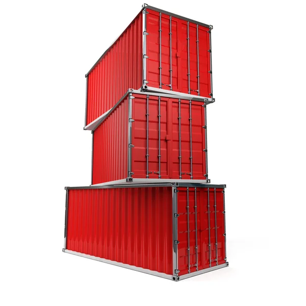 Containrar högen — Stockfoto