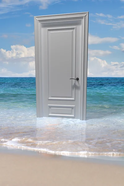 Closed water door — Stock Photo, Image