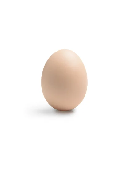 Uovo intero su sfondo bianco — Foto Stock