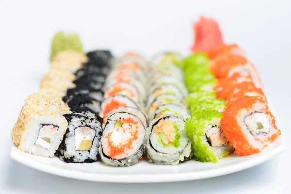 Plat japonais de rouleaux de sushi Image En Vente