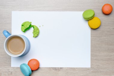 Macarons kahvaltı çerçeve