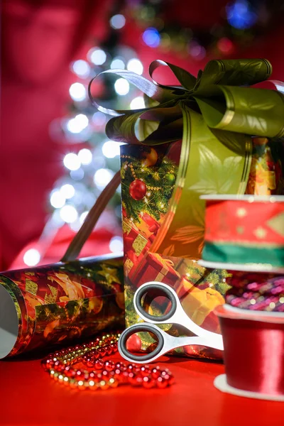 Christmas handcraft decorations — Stock Photo, Image