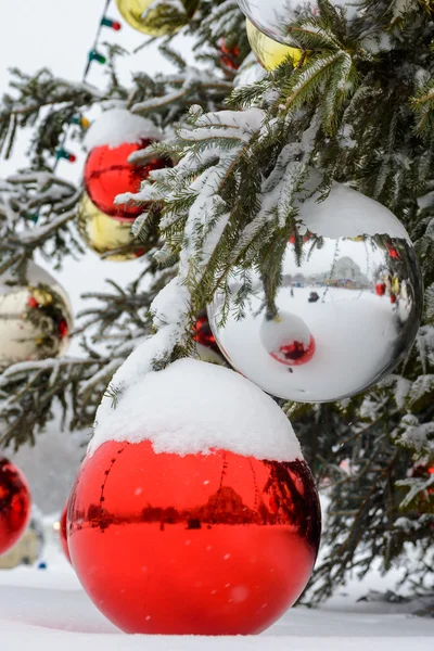 Christmas tree with decorations Stock Picture