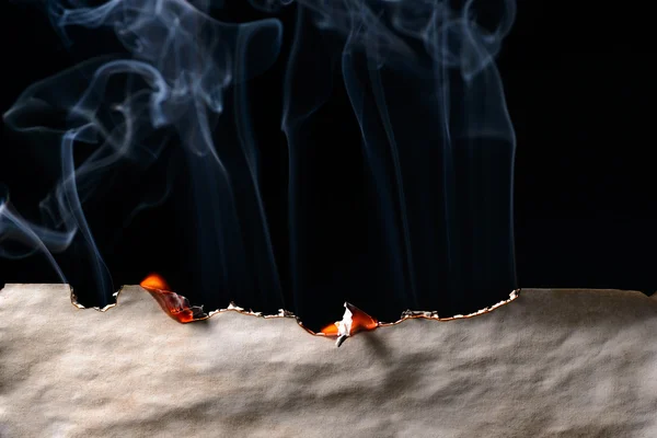 Borda de papel queimado — Fotografia de Stock
