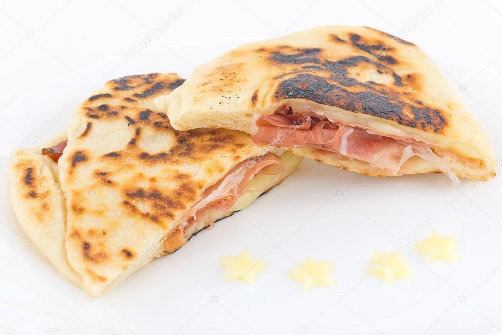 Bread with ham